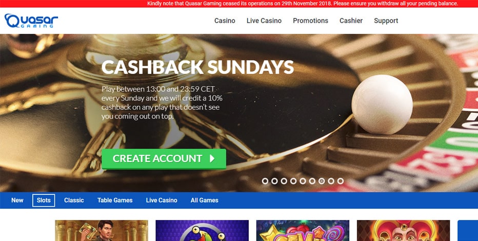 Quasar Gaming Casino Review für Spieler aus Deutschland