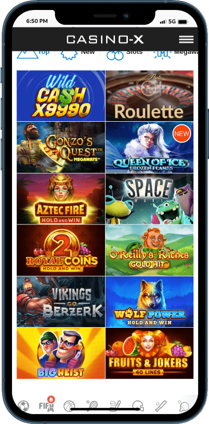 Casino X software providers and online slots