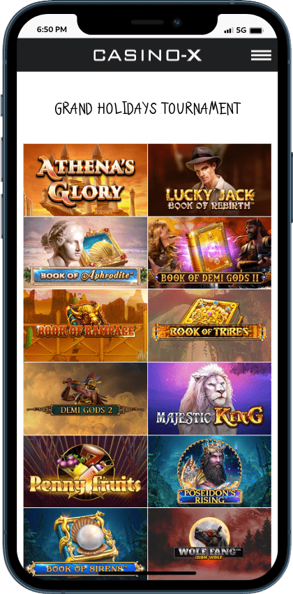 Casino X tournament with great prizes