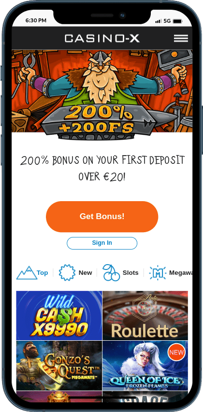Casino X website of online casino