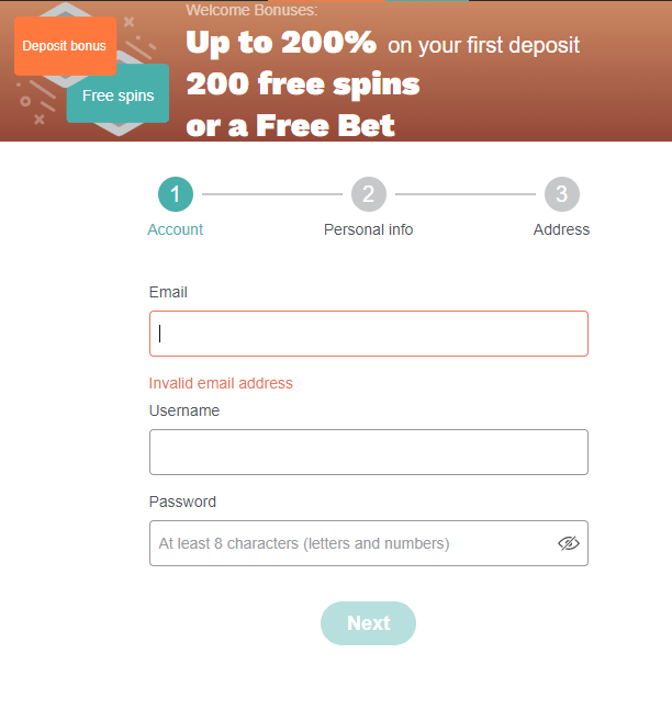 Conquestador casino registration