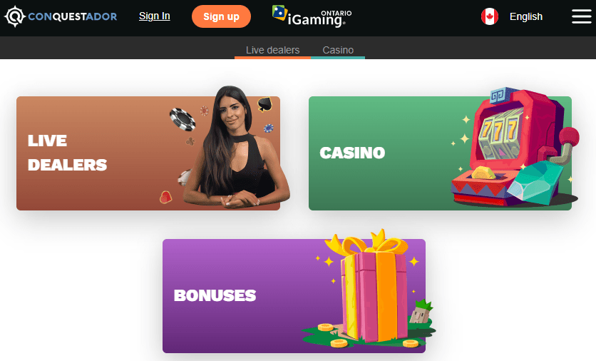 Conquestador online casino