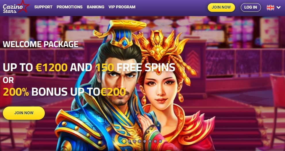 Cazinostars main page