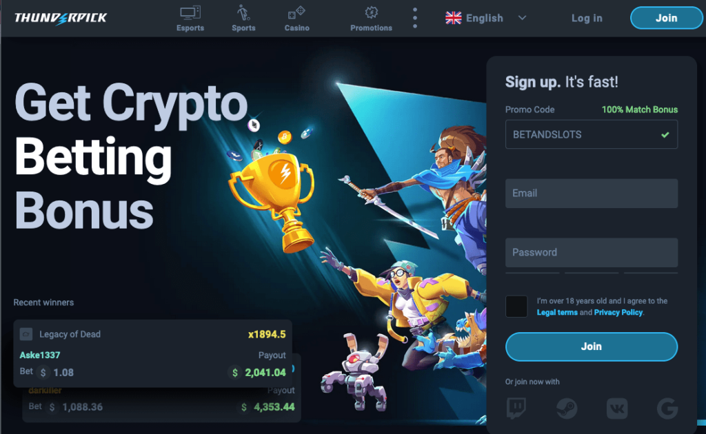 Thunderpick website