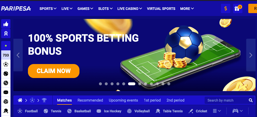 Paripesa sports betting and online casino site